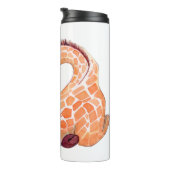 Sleeping Giraffe: Gentle Watercolor Thermosbecher (Nach rechts gedreht)