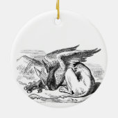 Sleeping Griffin Keramikornament (Hinten)