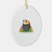 Sleeping Guinea Pig St.Patrick's Day Keramik Ornament (Rechts)