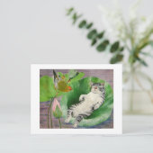 Sleeping Kitten Postkarte (Stehend Vorderseite)