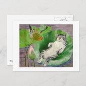 Sleeping Kitten Postkarte (Vorne/Hinten)