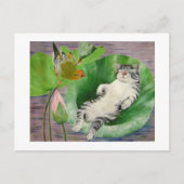 Sleeping Kitten Postkarte (Vorderseite)