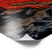 "Sleeping Magma" - Vulkanisches Frauenportrait Fotodruck (Ecke)