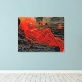 "Sleeping Magma" - Vulkanisches Frauenportrait Leinwanddruck (Insitu (Holzboden))