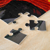 "Sleeping Magma" - Vulkanisches Frauenportrait Puzzle (Seite)