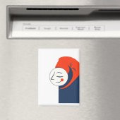 Sleeping man in night cap  magnet (In Situ (Geschirrspüler))