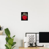 Sleeping on Bowling Ball Funny Bowler Men Wo Poster (Heimbüro)