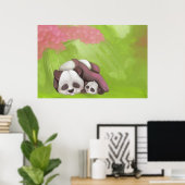 Sleeping Pandas Poster (Heimbüro)