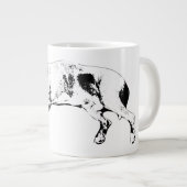 Sleeping Pit Mix, Cozy Christmas Jumbo-Tasse (Vorderseite Rechts)