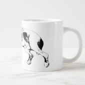 Sleeping Pit Mix, Cozy Christmas Jumbo-Tasse (Rechts)