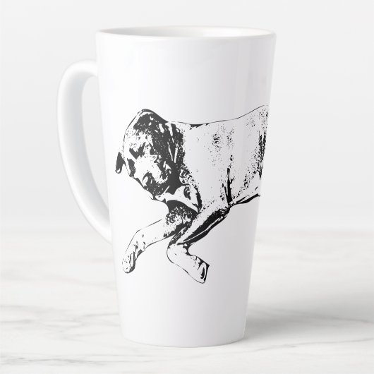 Sleeping Pit Mix, Cozy Christmas Milchtasse (Linke Ecke)