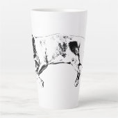 Sleeping Pit Mix, Cozy Christmas Milchtasse (Vorderseite)