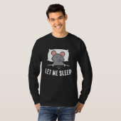 Sleeping Rat Let Me Sleep Cute Napping Rat T-Shirt (Vorne ganz)