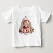 Sleeping Santa Christmas Fine Jersey Baby Tee (Vorderseite)