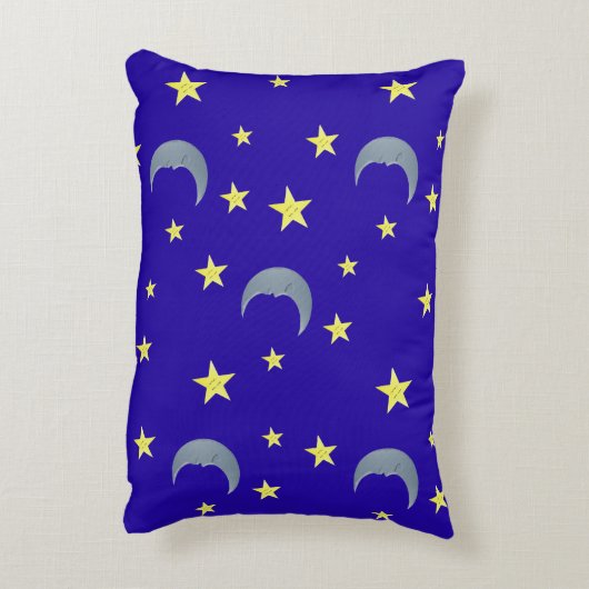 Sleeping Sky Fabric - blau Dekokissen (Rückseite(Vertikal))