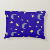 Sleeping Sky Fabric - blau Dekokissen (Rückseite)