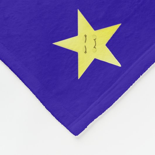 Sleeping Sky Fabric - blau Fleecedecke (Ecke)