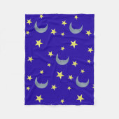 Sleeping Sky Fabric - blau Fleecedecke (Vorderseite)
