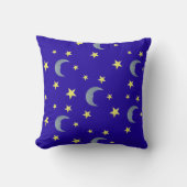 Sleeping Sky Fabric - blau Kissen (Vorderseite)