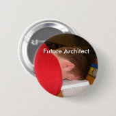 sleeping_student, zukünftiger Architekt Button (Vorne & Hinten)