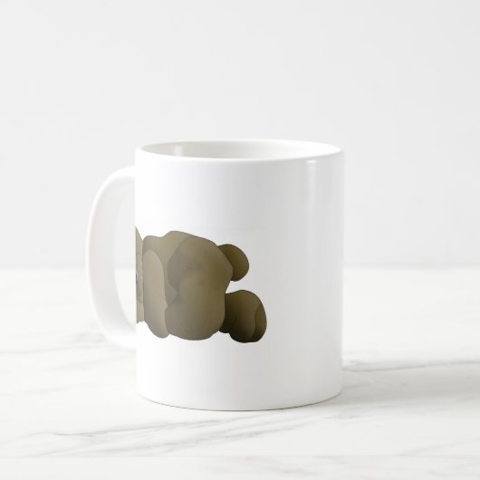 Sleeping Teddy Bear Cartoon Kaffeetasse (Vorderseite Links)
