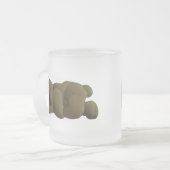 Sleeping Teddy Bear Cartoon Mattglastasse (Vorderseite Links)