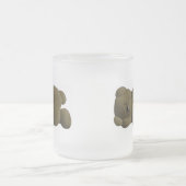 Sleeping Teddy Bear Cartoon Mattglastasse (Mittel)