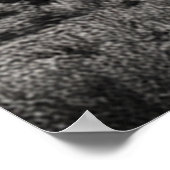 Sleeping Ute Mountain Schwarz-Weiß-Fotografie Poster (Ecke)