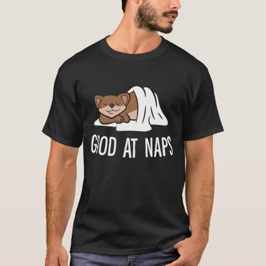 Sleeping Weasel Good At Naps Napping Weasel Pajama T-Shirt (Vorderseite)