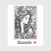 Sleeping Woman Aufkleber (Blatt)