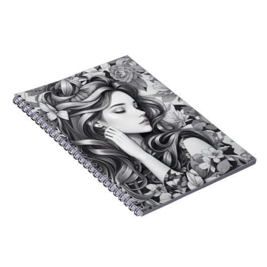 Sleeping Woman Notizblock (Rechte Seite)