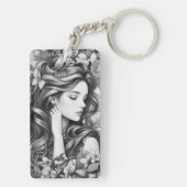 Sleeping Woman Schlüsselanhänger (Rückseite)