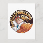 Sleepmaxxing King Postkarte (Vorderseite)