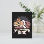 Sleepmaxxing King Postkarte (Stehend Vorderseite)