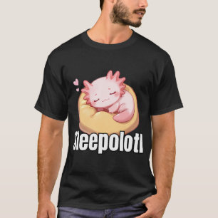 Sleepolotl â€“ Süßes schlafendes Axolotl-Design T-Shirt