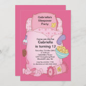 Sleepos Geburtstagsparty Einladung (Vorne/Hinten)