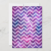 Sleepover Aquarellgalaxie und Sterne Einladung (Rückseite)