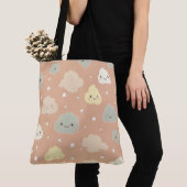 Sleepover Bag Wolken Muster Slumber Party Tasche (Von Nahem)