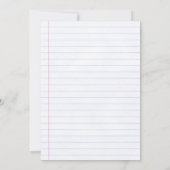 Sleepover Einladung Slumber Party Pajamas Girl (Rückseite)