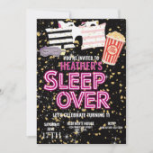 Sleepover Geburtstagspartei Custom Einladung (Vorderseite)