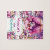 Sleepover Girl Geburtstagsspiel Personalisiert Puzzle (Horizontal)