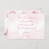 Sleepover pajama Kindergeburtstag Party Dankeskarte (Vorne/Hinten)