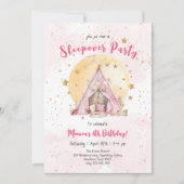 Sleepover pajama Kindergeburtstag Party Einladung (Vorderseite)