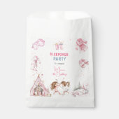 Sleepover pajama Kindergeburtstag Party Geschenktütchen (Vorderseite)