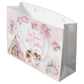 Sleepover pajama Kindergeburtstag Party Große Geschenktüte (Rückseite Schrägansicht)