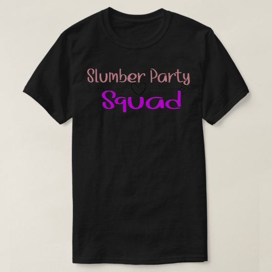 Sleepover Pajama Party tee, Matching Slumber Party T-Shirt (Design vorne)