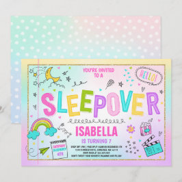 Sleepover Party Einladung Slumber Pajama Party