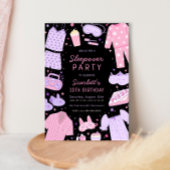 Sleepover Party Einladung zum Geburtstag