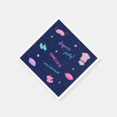 Sleepover Party Pajama Birthday Paper Napkin Serviette (Ecke)
