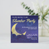 Sleepover Party | Slumber Party Geburtstag Einladu Einladung (Stehend Vorderseite)